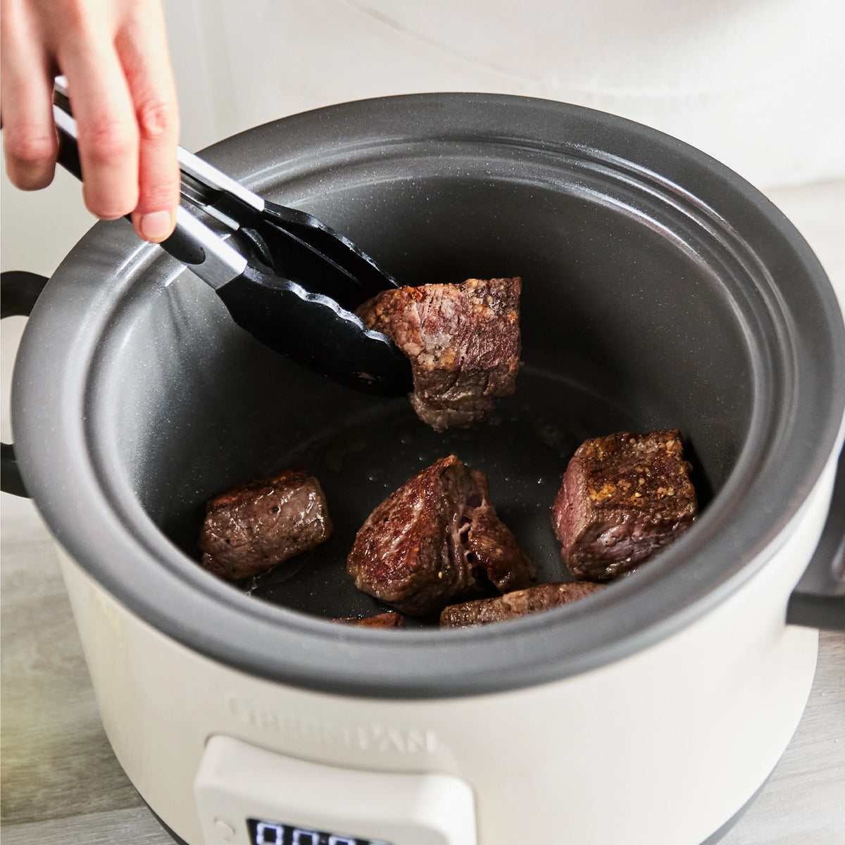 Bistro 4-Quart Slow Cooker with In-Pot Browning | Macadamia