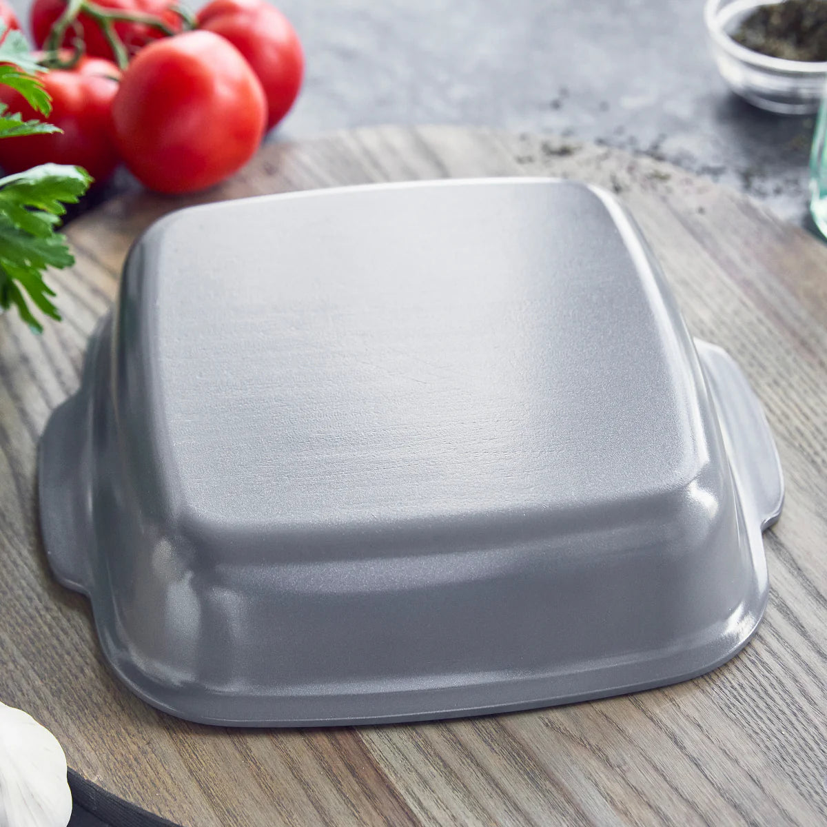 Premiere Ovenware Ceramic Nonstick 8" x 8" Square Baker | Gray