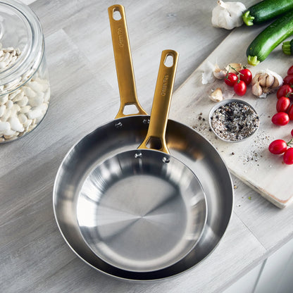 Reserve Stainless Steel 8", 10" and 12" Frypan Set