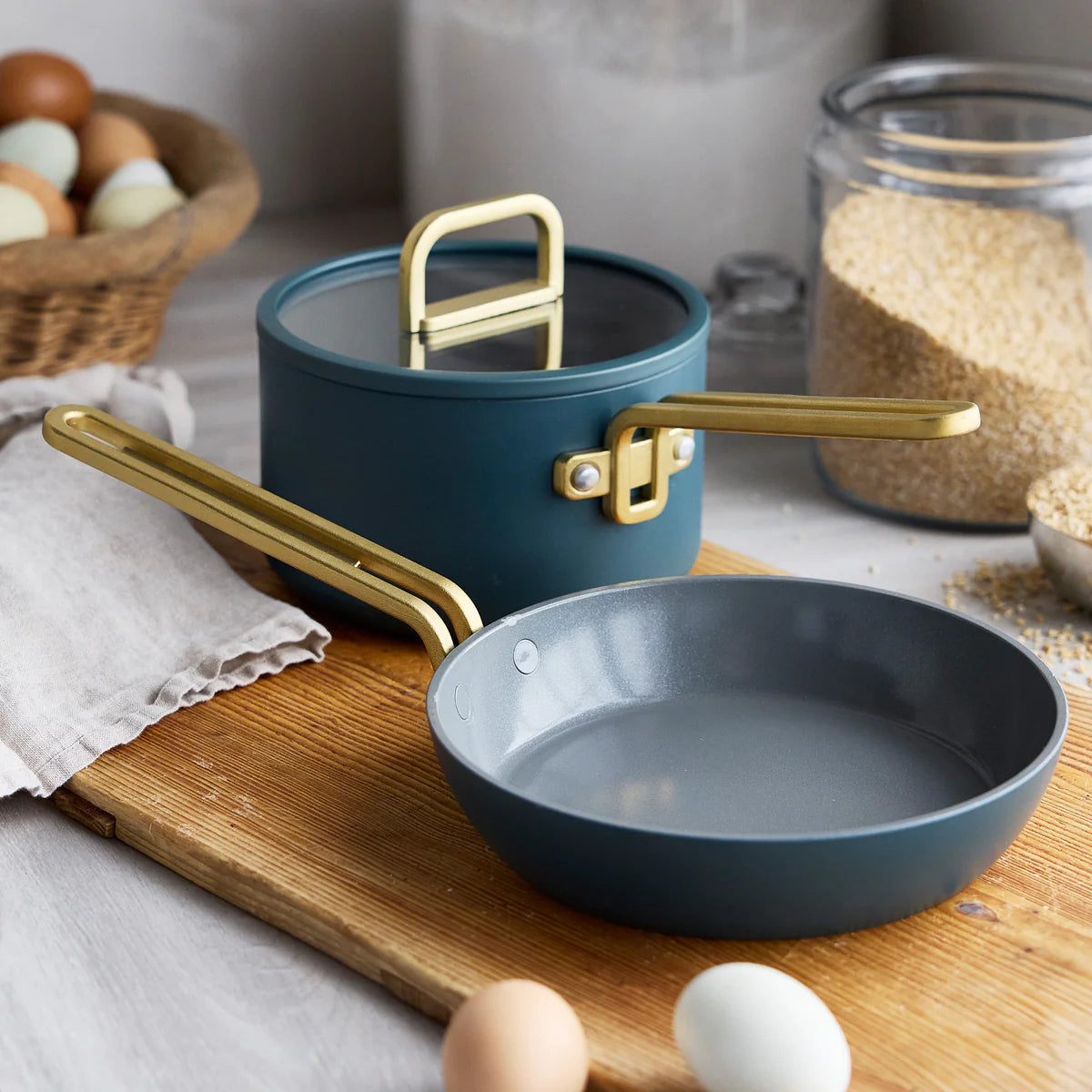 Stanley Tucci™ Ceramic Nonstick 6-Piece Cookware Set | Venetian Teal