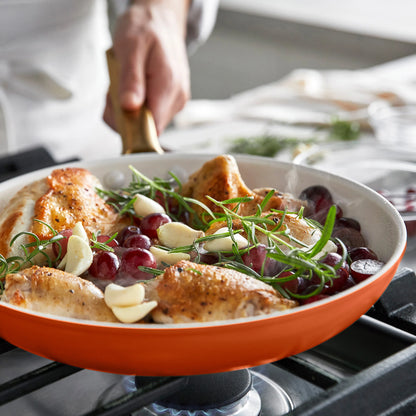 Reserve Pro Ceramic Nonstick 8", 10" and 12" Frypan Set | Harvest
