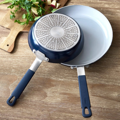 Bobby Flay by GreenPan Professional Ceramic Nonstick 10-Piece Cookware Set | Oxford Blue