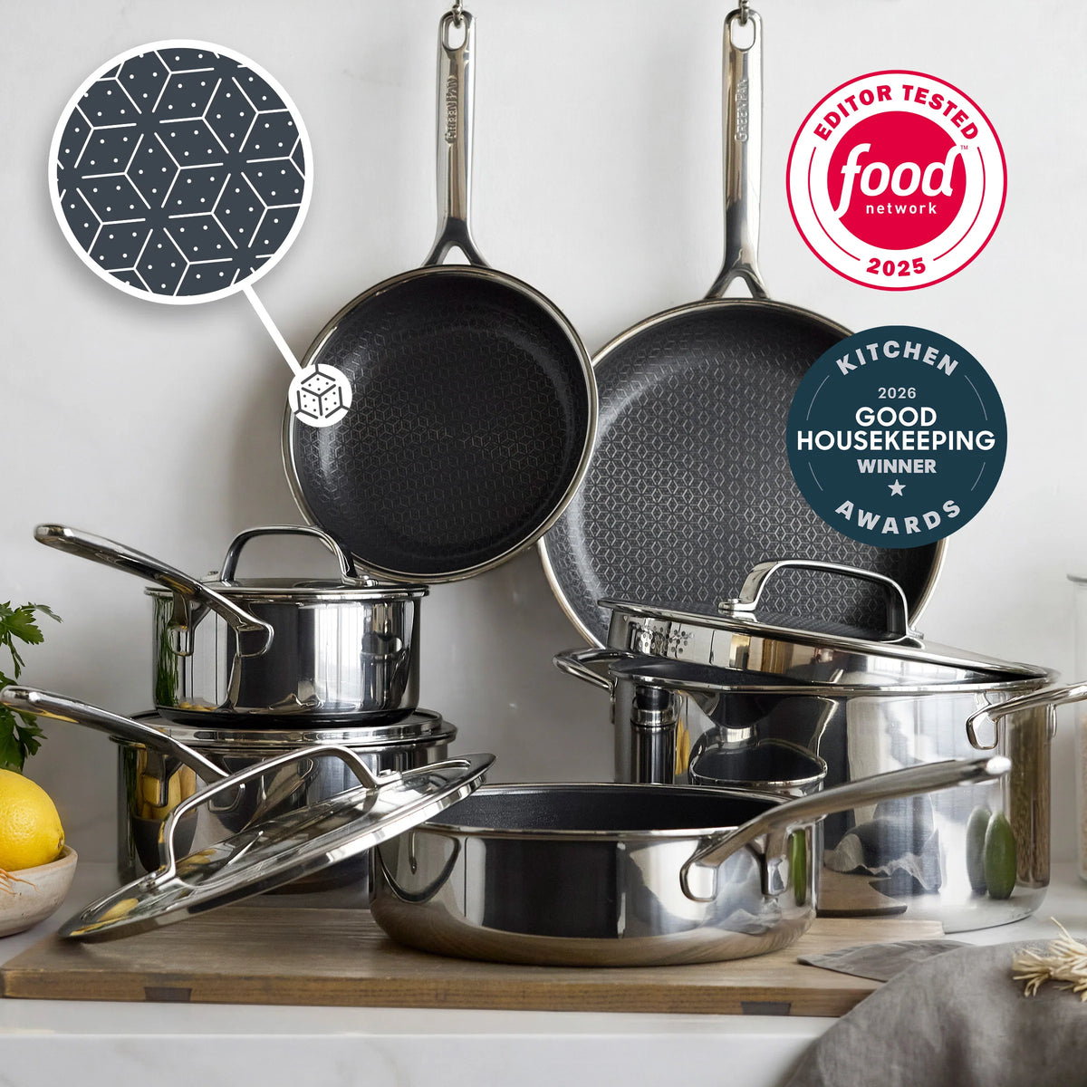 Spectra Thermobond Hybrid Ceramic Nonstick 10-Piece Cookware Set