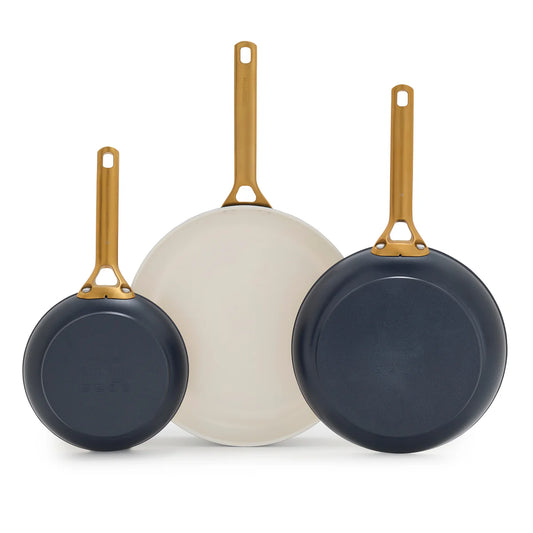 Reserve Pro Ceramic Nonstick 8", 10" and 12" Frypan Set | Twilight