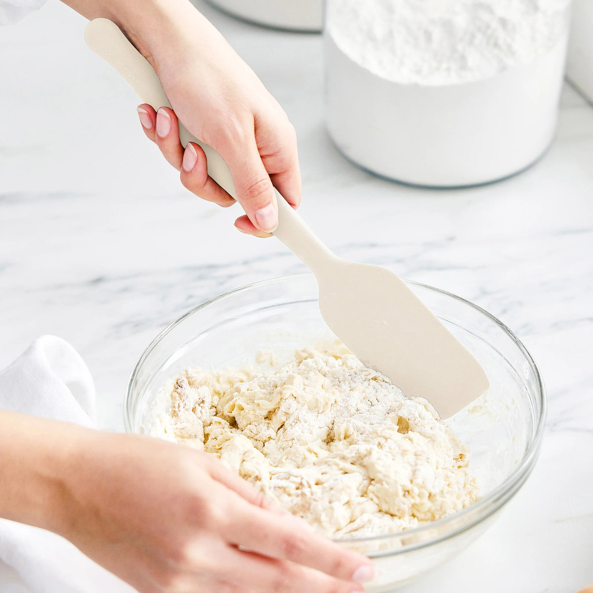 Premiere Silicone 8-Piece Utensil and Crock Set | Bisque