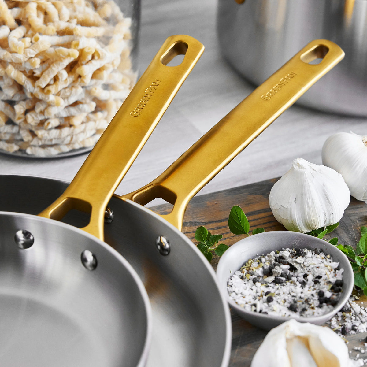 Reserve Stainless Steel 8", 10" and 12" Frypan Set