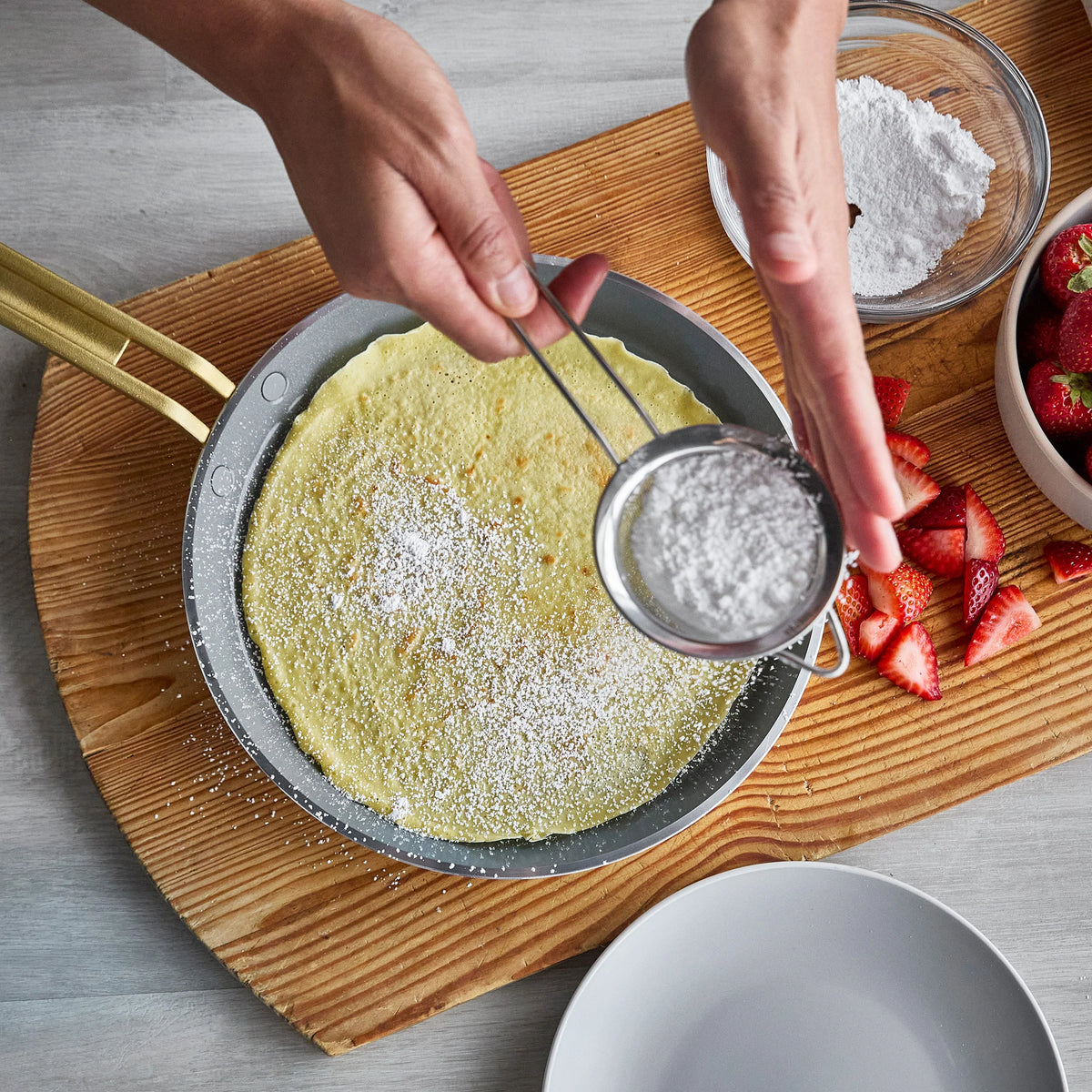Stanley Tucci™ Ceramic Nonstick 10" Crepe and Omelette Pan | Roma Gold
