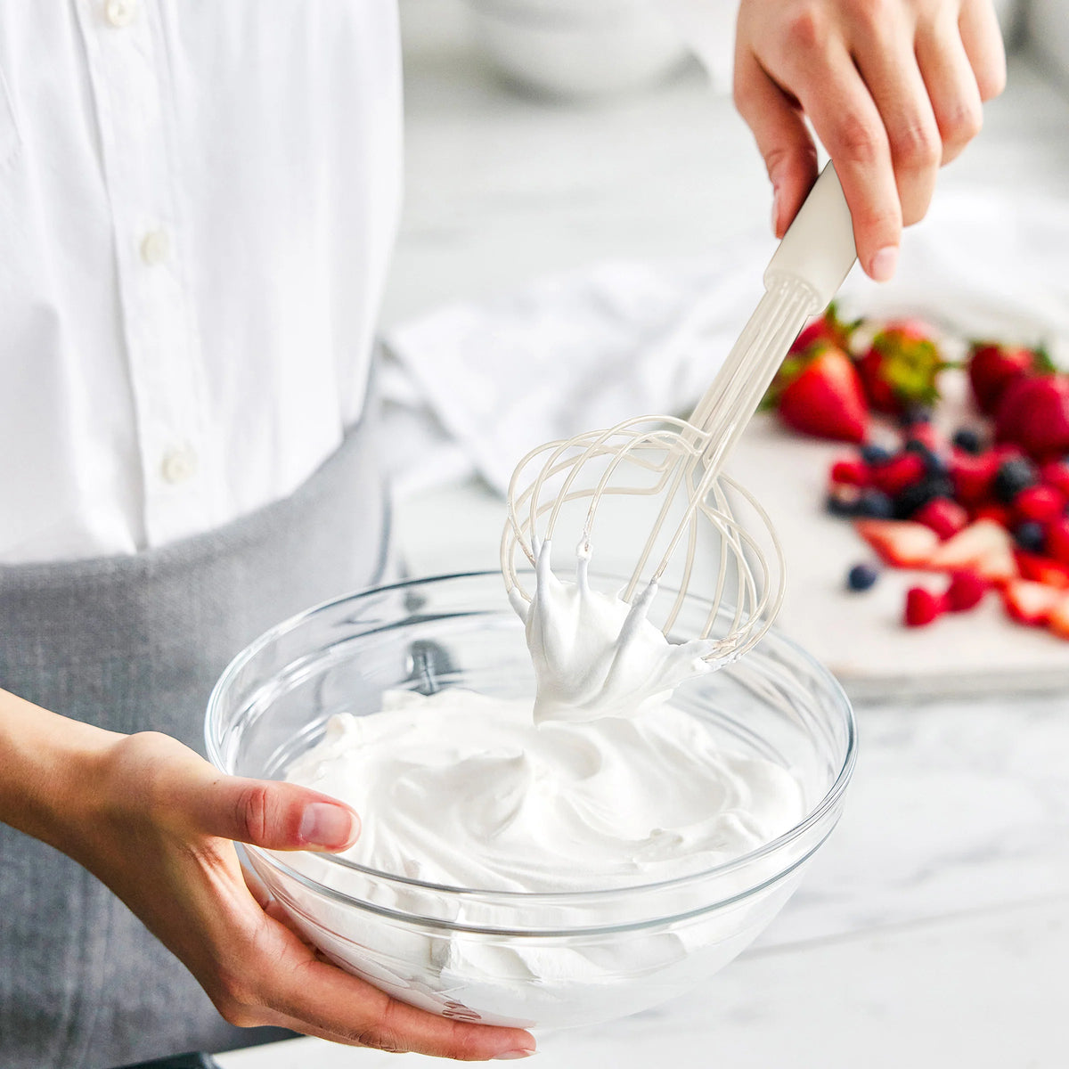 Premiere Silicone 8-Piece Utensil and Crock Set | Bisque