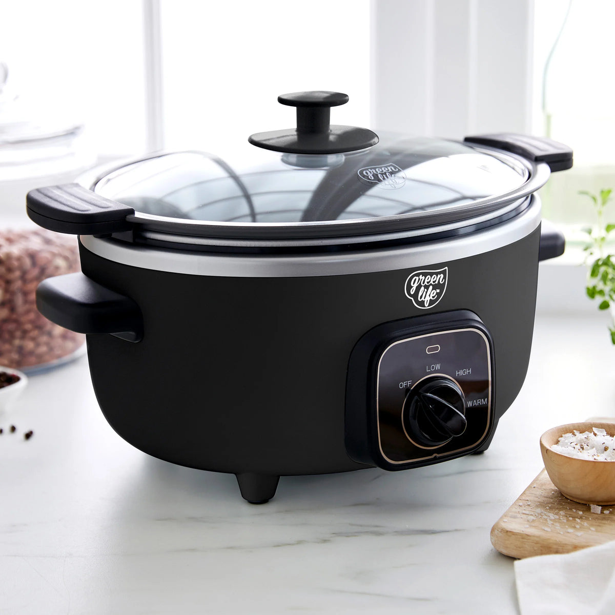 GreenLife Healthy 3.5-Quart Slow Cooker | Black