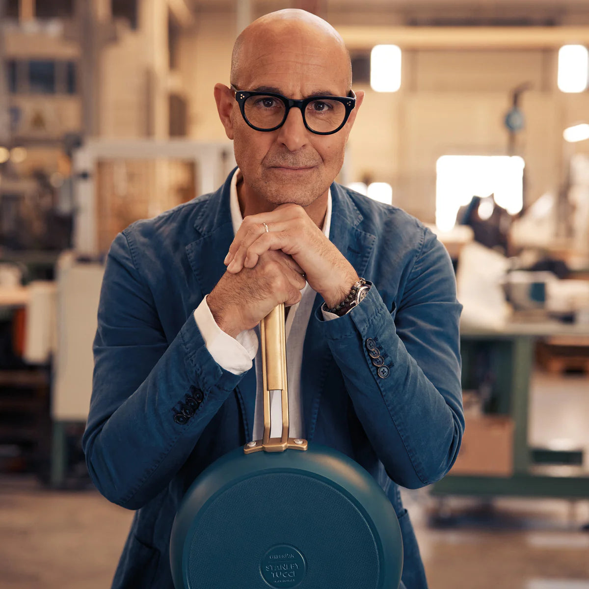 Stanley Tucci™ Ceramic Nonstick 4-Piece Chef Set | Venetian Teal