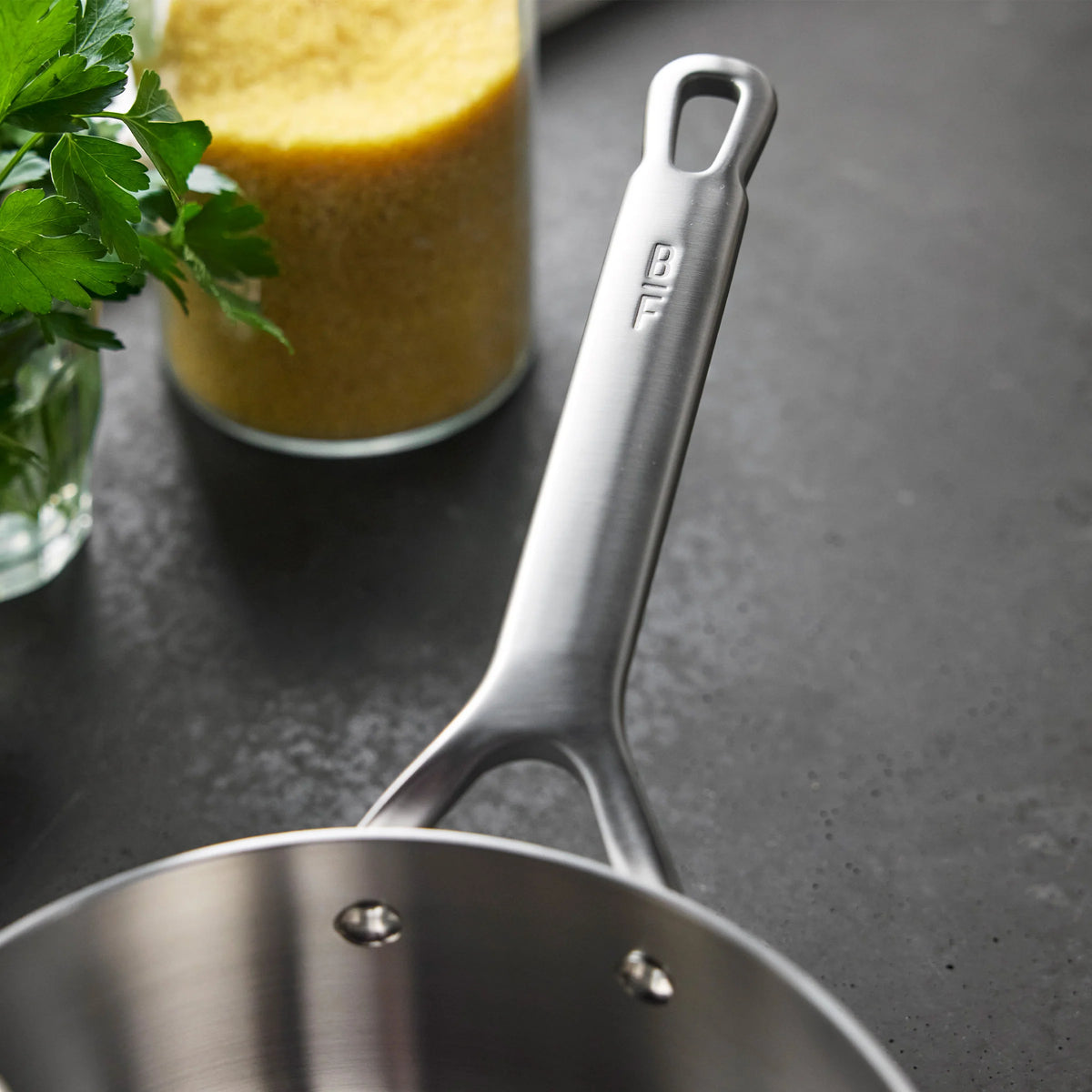 Bobby Flay by GreenPan Chef Series Uncoated Stainless Steel 3-Quart Saucepan