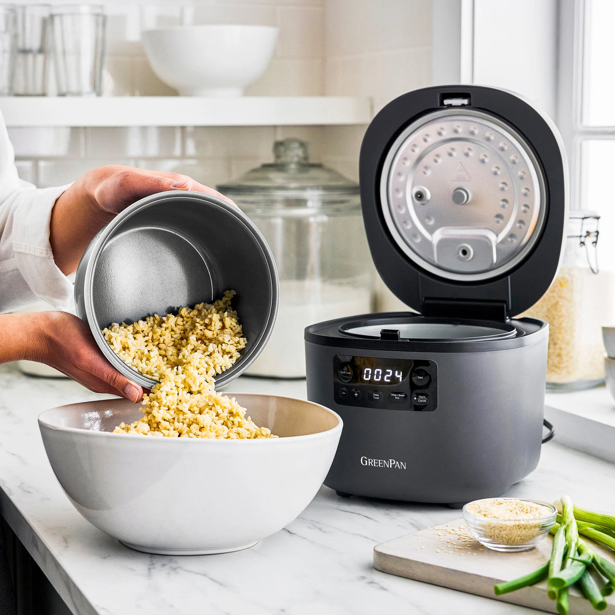 Advanced 8-Cup Rice Cooker | Graphite