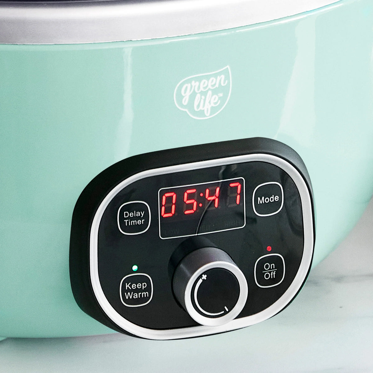 GreenLife Healthy 8-Quart Slow Cooker | Turquoise