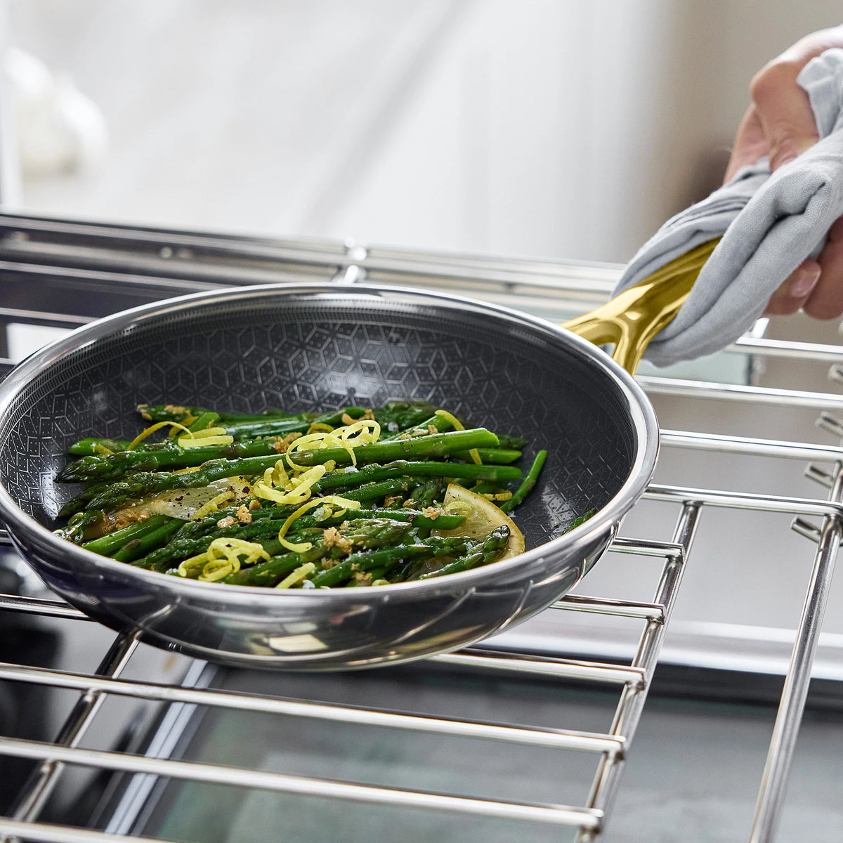 Spectra Gold Thermobond Hybrid Ceramic Nonstick 8", 10" and 12" Frypan Set