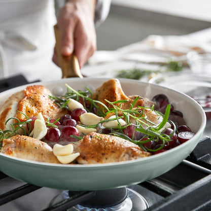 Reserve Pro Ceramic Nonstick 8", 10" and 12" Frypan Set | Moss