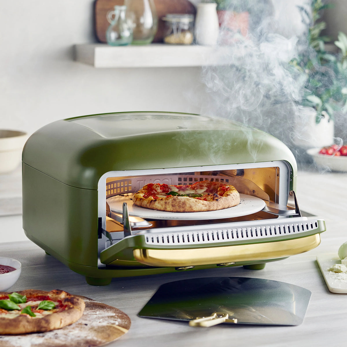 Stanley Tucci™ Indoor and Outdoor Pizza Oven | Tuscan Olive