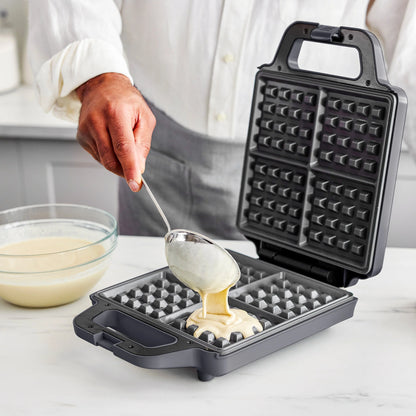 Advanced 4-Square Waffle Maker | Graphite