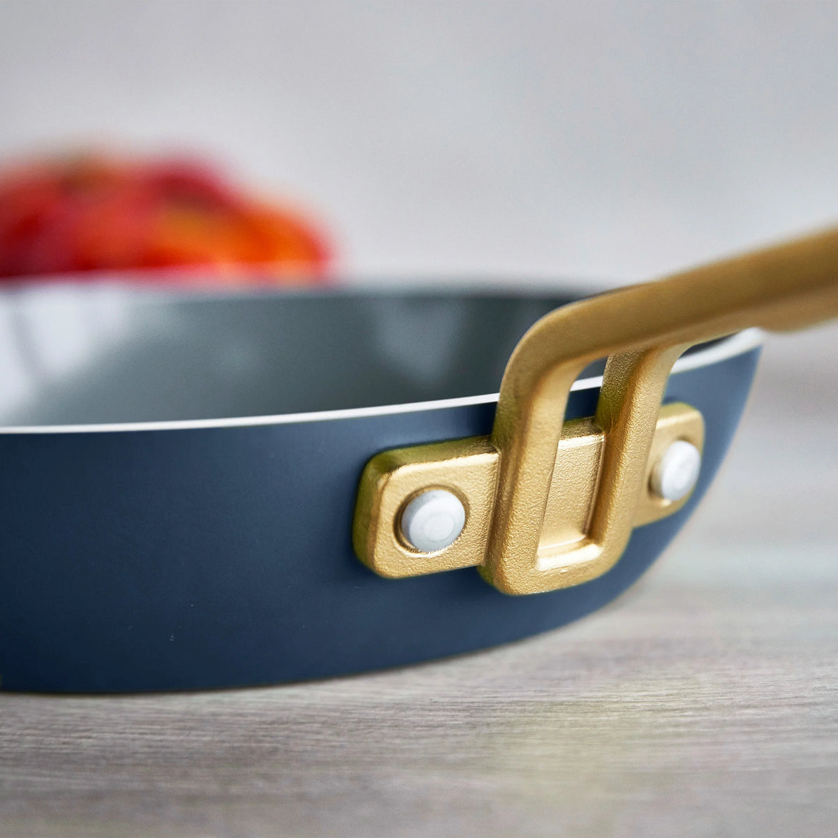 Stanley Tucci™ Ceramic Nonstick 8", 10" and 12" Frypan Set | Marino Blue