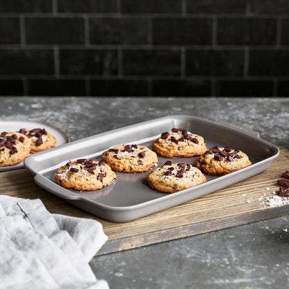 Premiere Ovenware Ceramic Nonstick 13" x 9" Quarter Sheet Pan | Gray