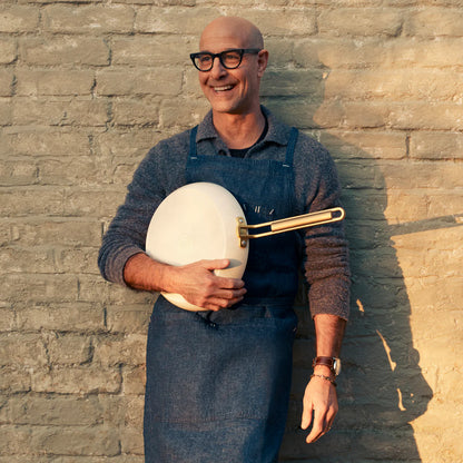 Stanley Tucci™ Ceramic Nonstick 4-Piece Frypan Set | Carrara White