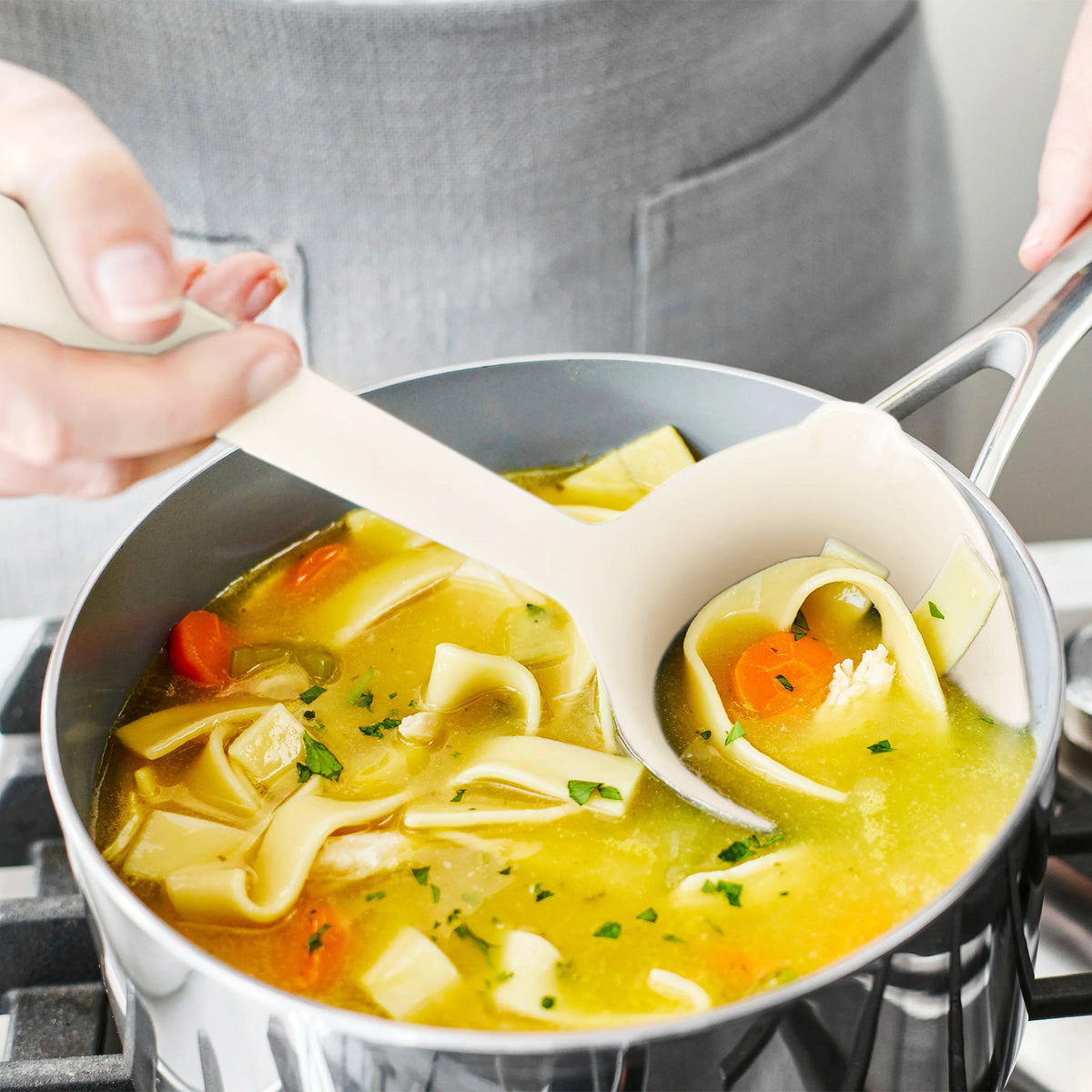 Premiere Silicone 6-Piece Utensil Set | Bisque