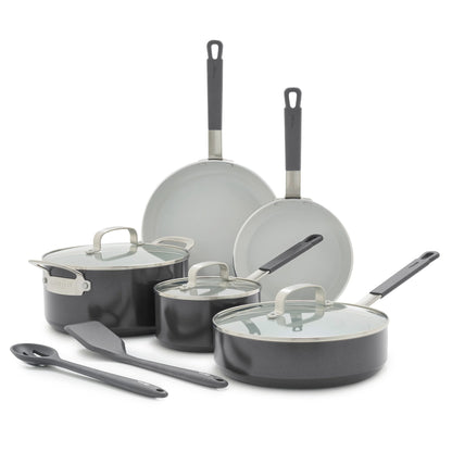 Bobby Flay by GreenPan Professional Ceramic Nonstick 10-Piece Cookware Set | Graphite
