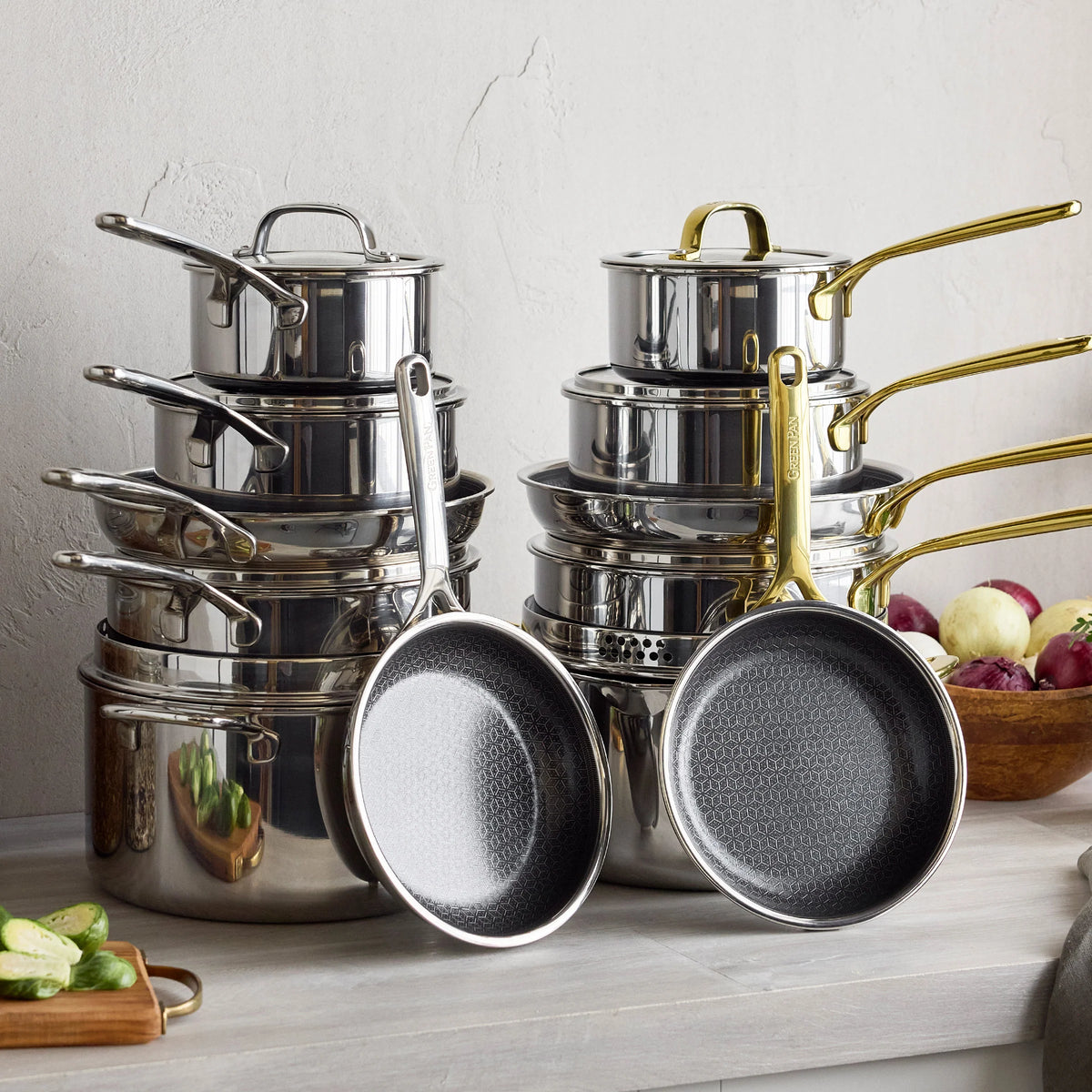 Spectra Gold Thermobond Hybrid Ceramic Nonstick 12-Piece Cookware Set
