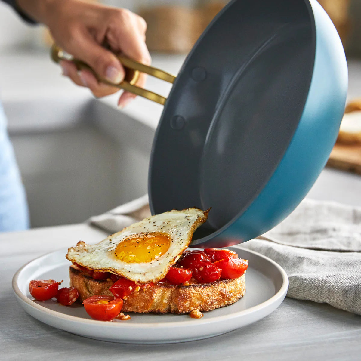 Stanley Tucci™ Ceramic Nonstick 3-Piece Mini Set | Venetian Teal
