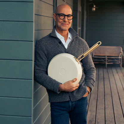 Stanley Tucci™ Ceramic Nonstick 6.5-Quart Essential Stanley Pan | Carrara White