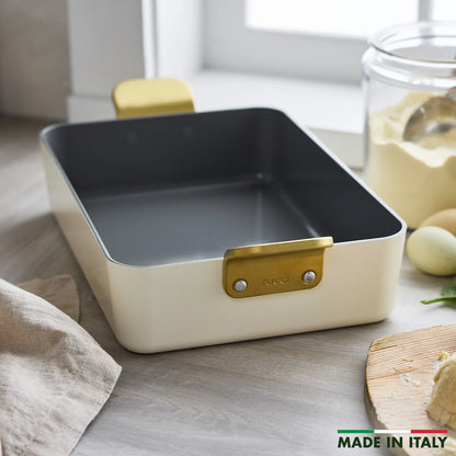 Stanley Tucci™ Ceramic Nonstick Lasagna Pan | Carrara White