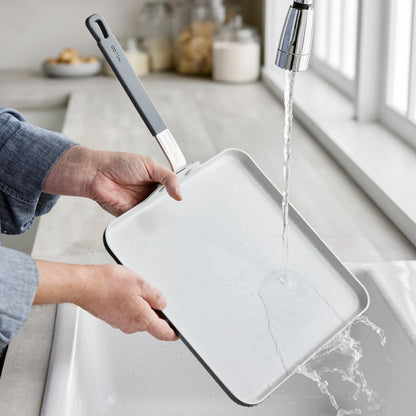 Bobby Flay by GreenPan Professional Ceramic Nonstick 11" Square Griddle | Graphite