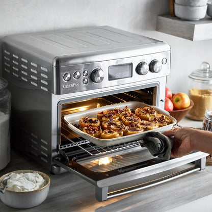 Elite Convection Air Fryer Toaster Oven | Premiere Stainless Steel