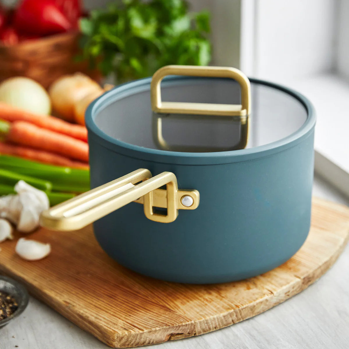 Stanley Tucci™ Ceramic Nonstick 11-Piece Cookware Set | Venetian Teal