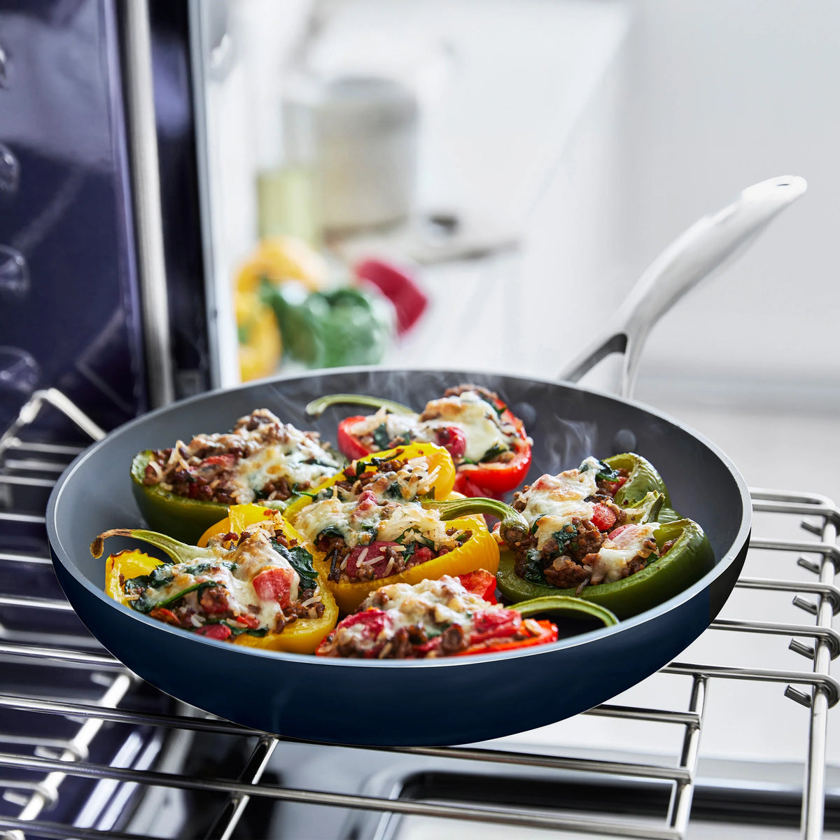 Valencia Pro Ceramic Nonstick 9.5" and 11" Frypan Set | Twilight