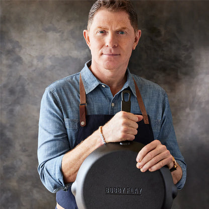Bobby Flay by GreenPan 6-Piece Cast Iron Set with Bobby at Home Cookbook