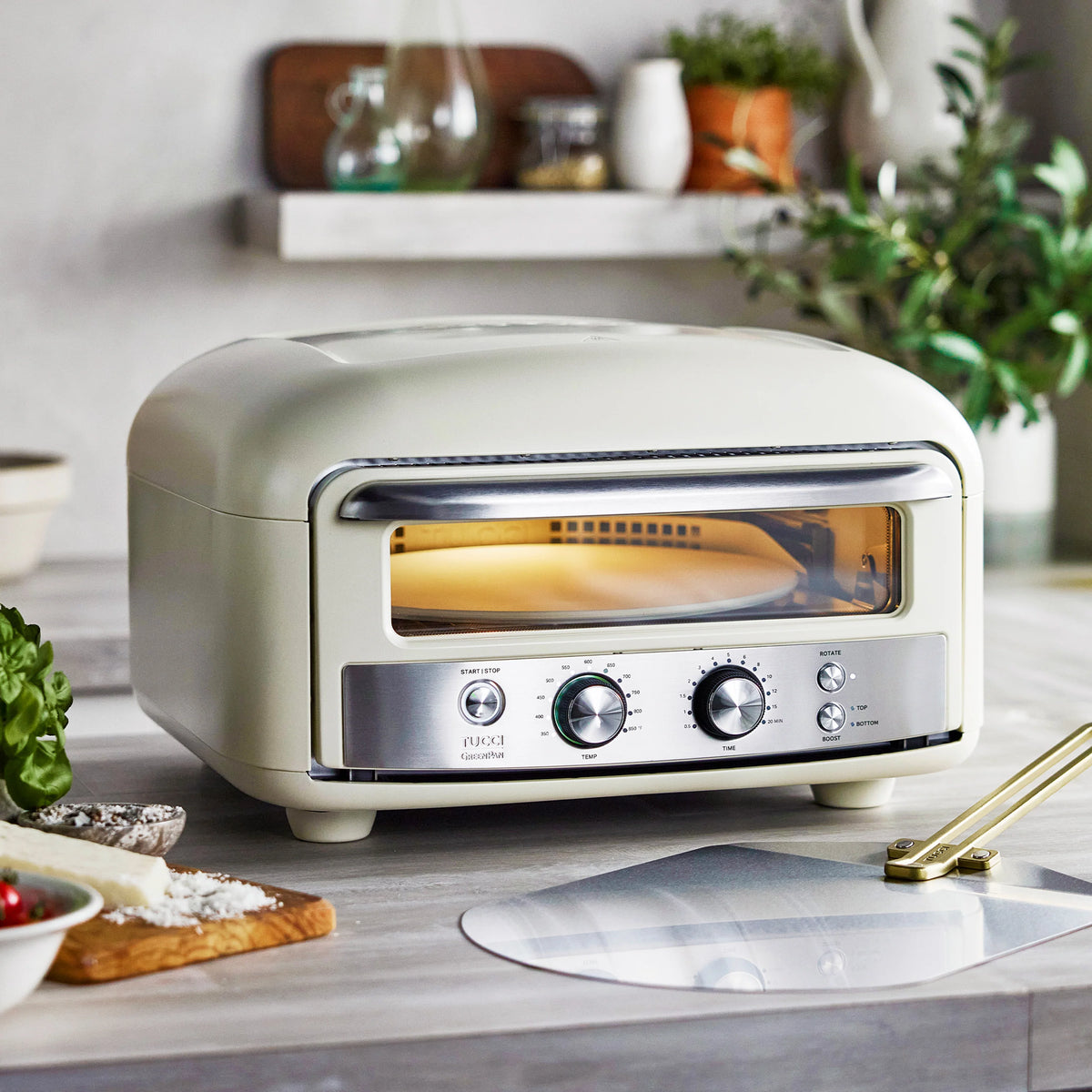 Stanley Tucci™ Indoor and Outdoor Pizza Oven | Carrara White