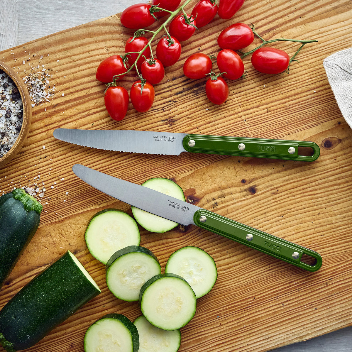 Stanley Tucci™ 2-Piece Prep Knife Set | Tuscan Olive
