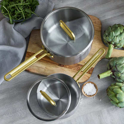 Stanley Tucci™ Uncoated Stainless Steel 2-Quart Saucepan with Lid