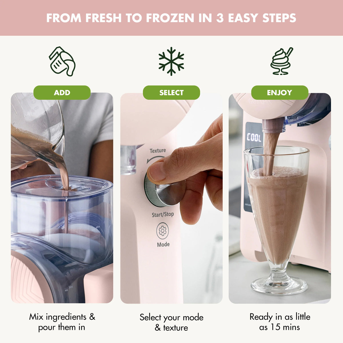 Frost Classic 15-in-1 Ice Cream & Frozen Drink Maker | Cotton Candy