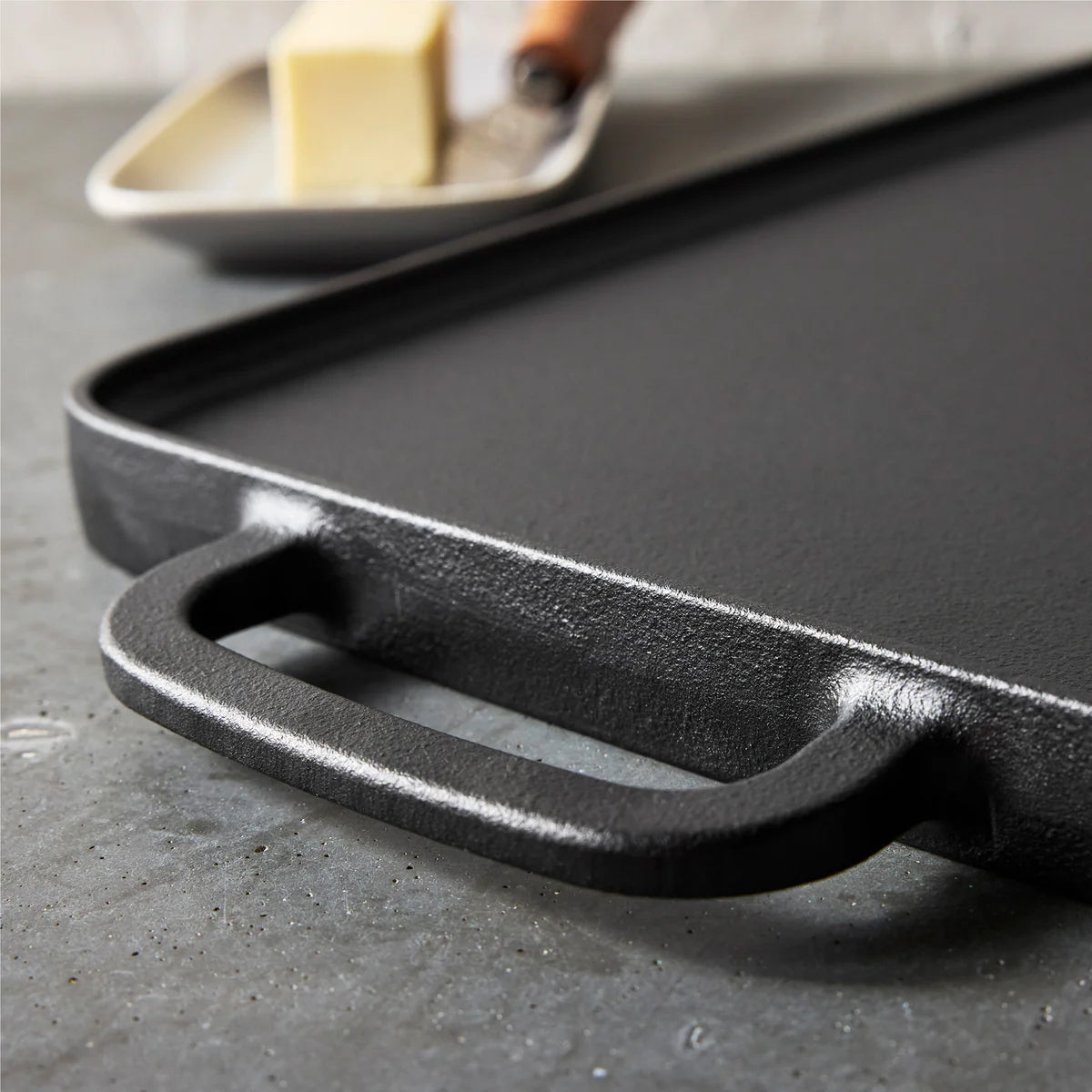 Bobby Flay by GreenPan 9.5" x 16.5" Reversible Cast Iron Grill Griddle