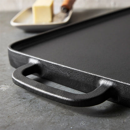 Bobby Flay by GreenPan 9.5" x 16.5" Reversible Cast Iron Grill Griddle
