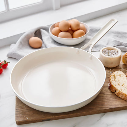 Nova Gallery Ceramic Nonstick 12" Frypan | Cream