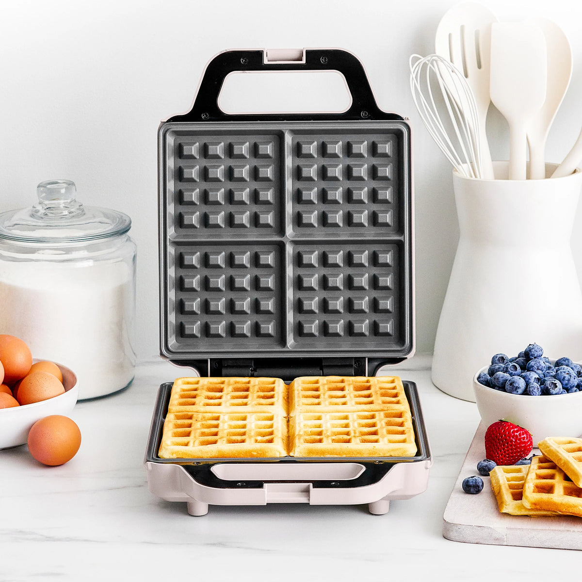 Advanced 4-Square Waffle Maker | Clay