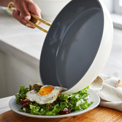Stanley Tucci™ Ceramic Nonstick 11-Piece Cookware Set | Carrara White