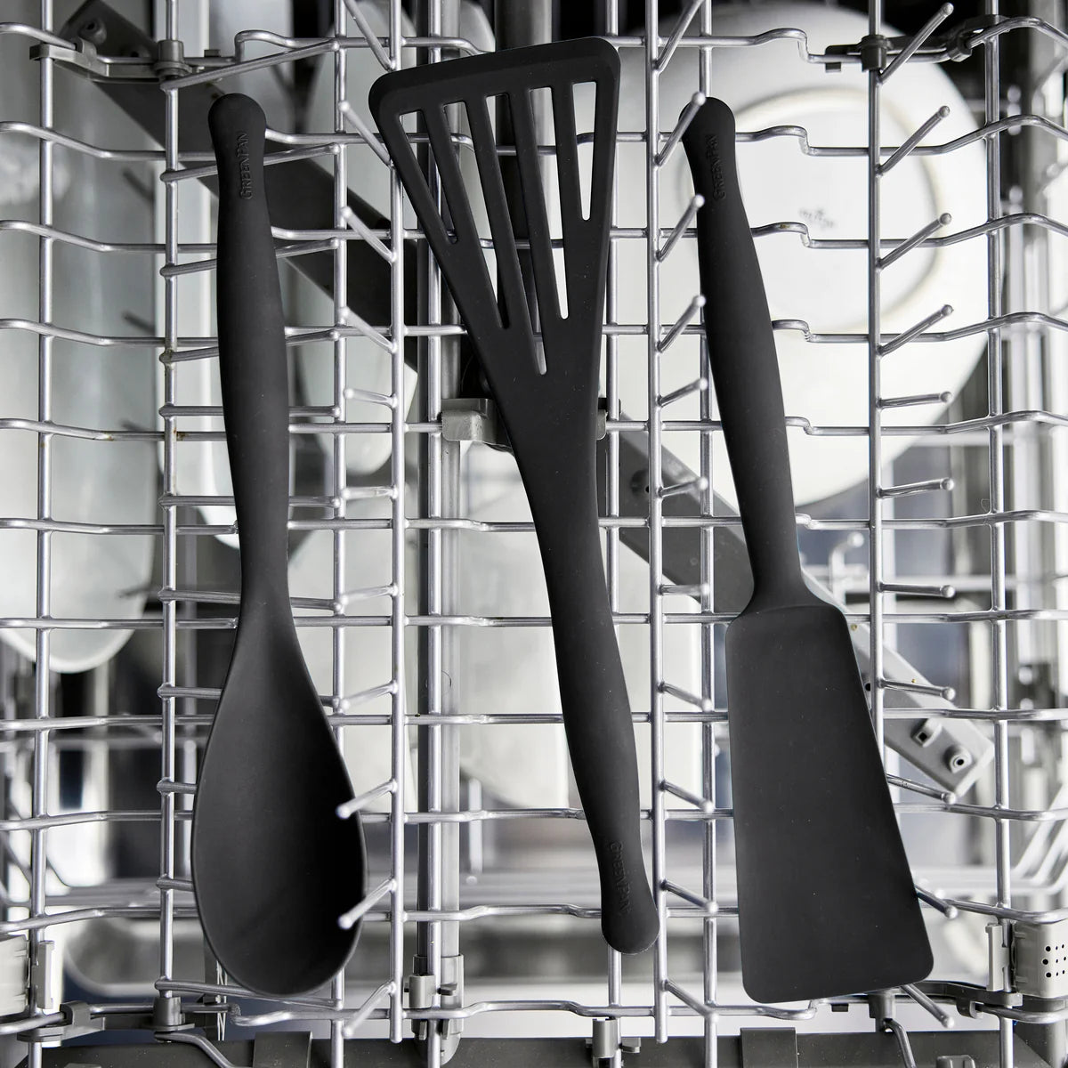 Premiere Silicone Deep Rectangle Spoon | Black