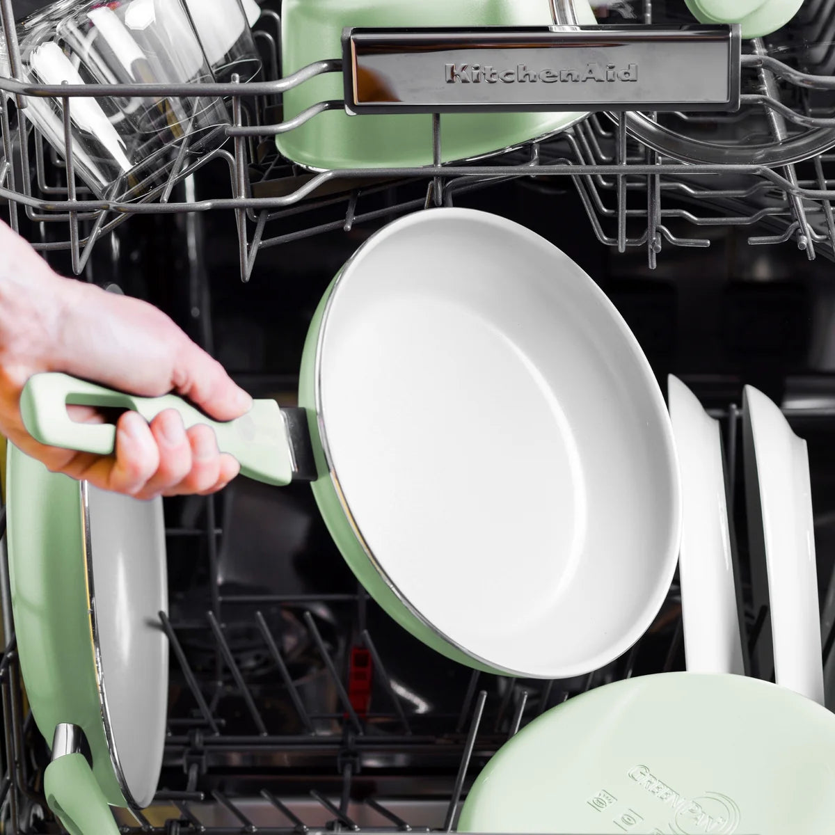 Dover Ceramic Nonstick 12-Piece Cookware Set | Pastel Green