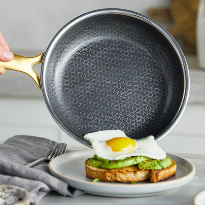 Spectra Gold Thermobond Hybrid Ceramic Nonstick 10" and 12" Frypan Set