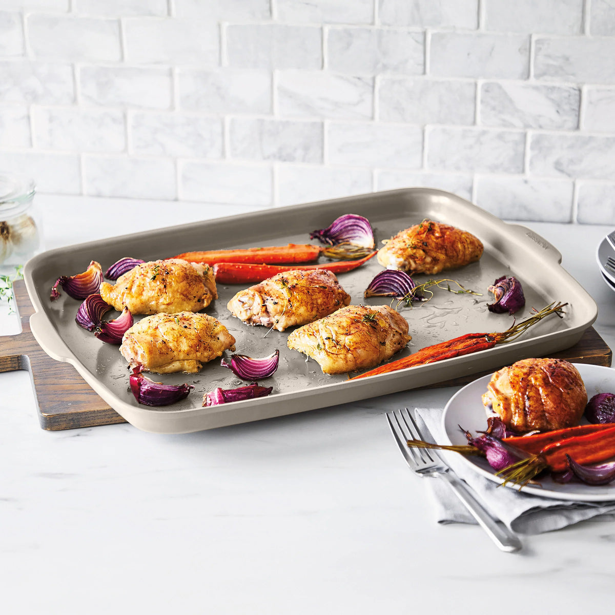 Premiere Ovenware Ceramic Nonstick 4-Piece Set | Taupe