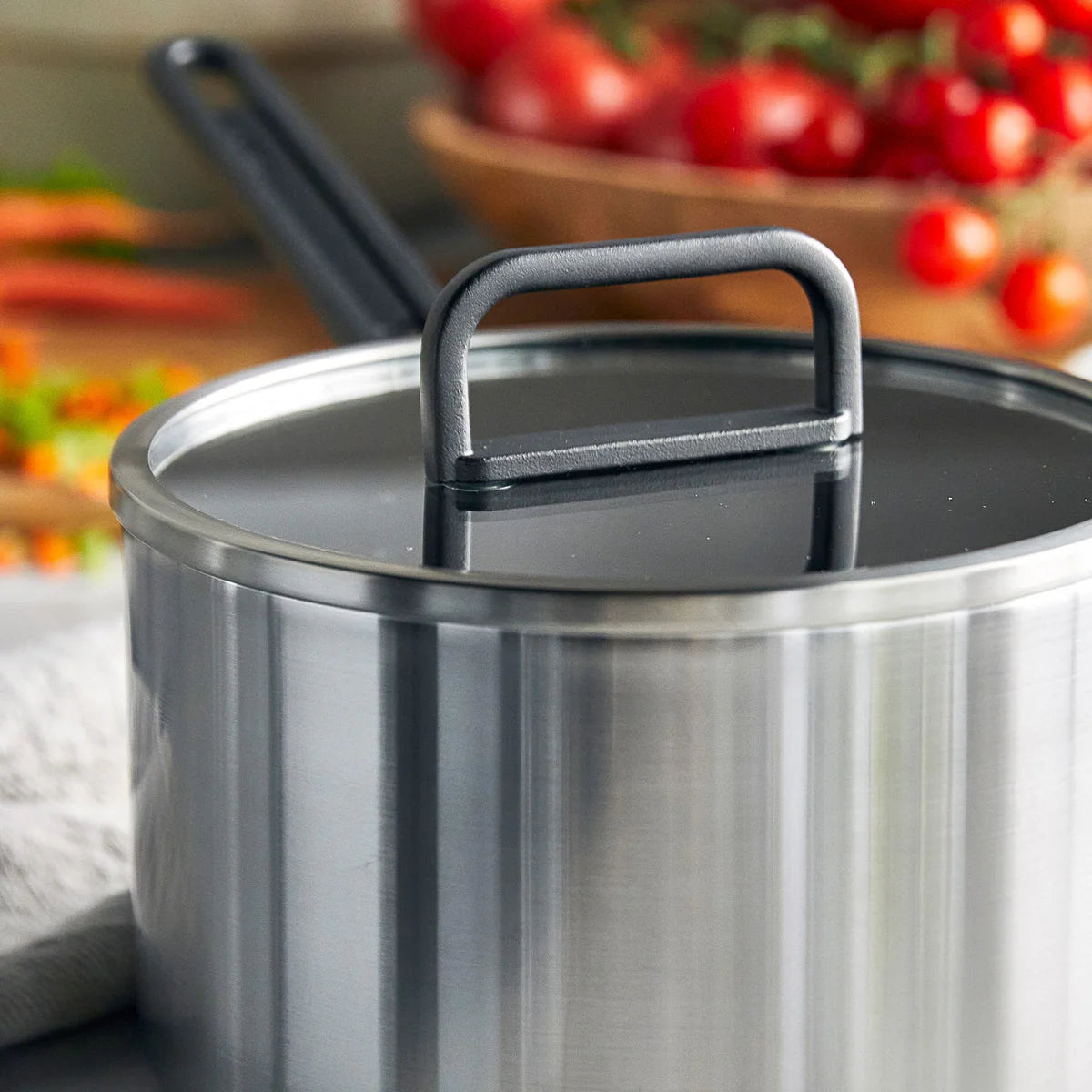 Stanley Tucci™ Stainless Steel Ceramic Nonstick 4-Quart Saucepan with Lid