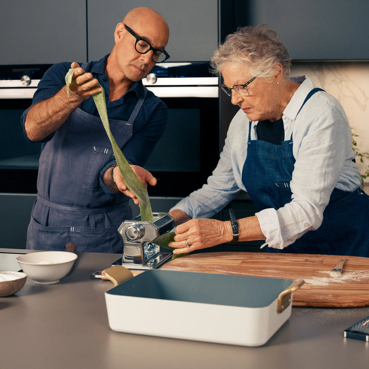 Stanley Tucci™ Ceramic Nonstick Lasagna Pan | Marino Blue